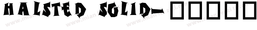 Halsted Solid字体转换